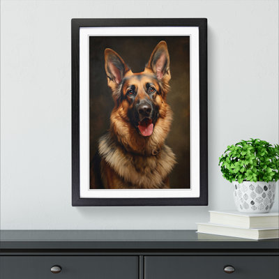 German Shepherd Symbolism - Framed Print