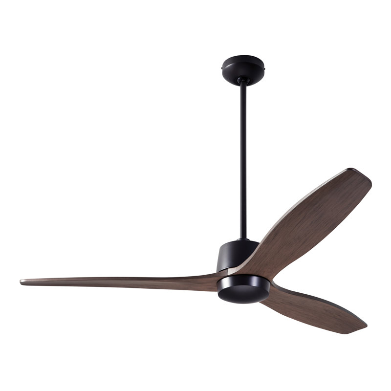 Arbor Downrod Ceiling Fan, Dark Bronze, Handheld Remote Control, Mahogany