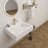 Brayden Studio® Akeya 19.5'' High Gloss White Acrylic Rectangular Bathroom Sink with Overflow