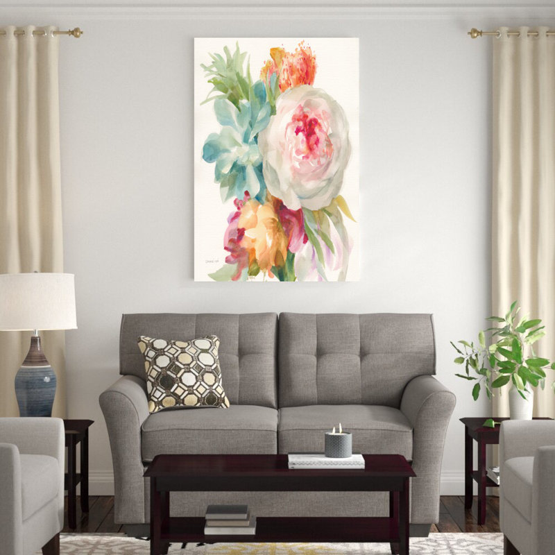 «Garden Bouquet I» par Danhui Nai, reproduction d'art sur toile tendue, H 48 po x l 32 po