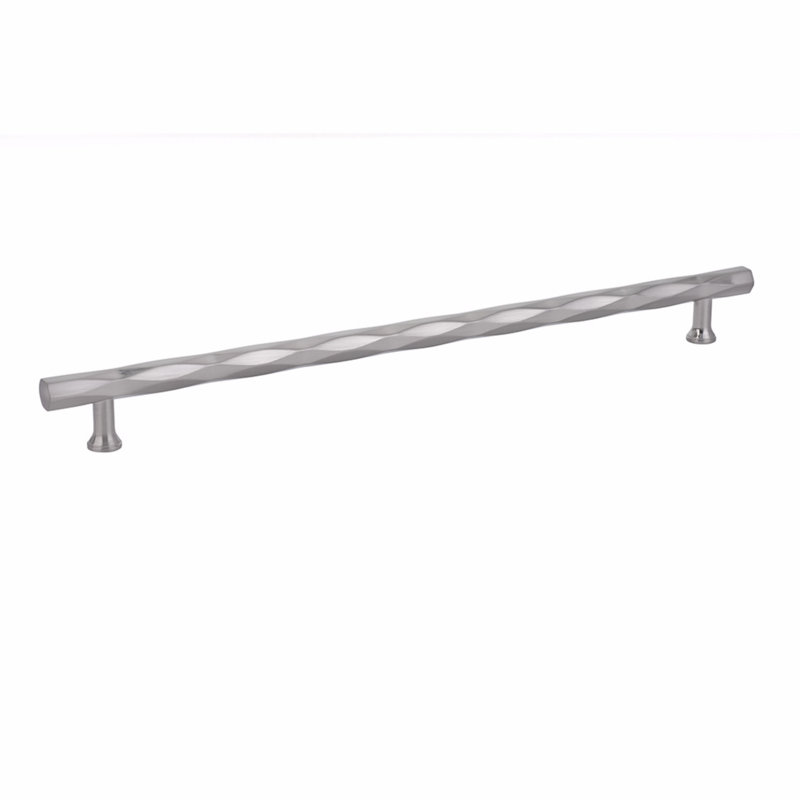 Poignée d'armoire Emtek Tribeca, 12", Nickel satiné
