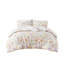 Édredon réversible en coton à motif floral double / grand pour lit double / grand avec coussin rond