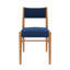 Chaise de salle à manger rembourrée en bois massif Brio, ensemble de 4-286671245-286671235