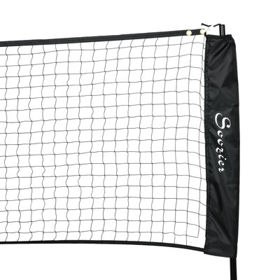 Badminton Net Set, 200.8"L x 40.5"W x 61.0"H, Plastic, Set, Black, Complete Set: This portable badminton set has everything you need to play