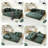 Hartwig 80"W Convertible Folding Sofa Bed, Corduroy Upholstered King Size Compression Foam Floor Couch In a Box-1353690417