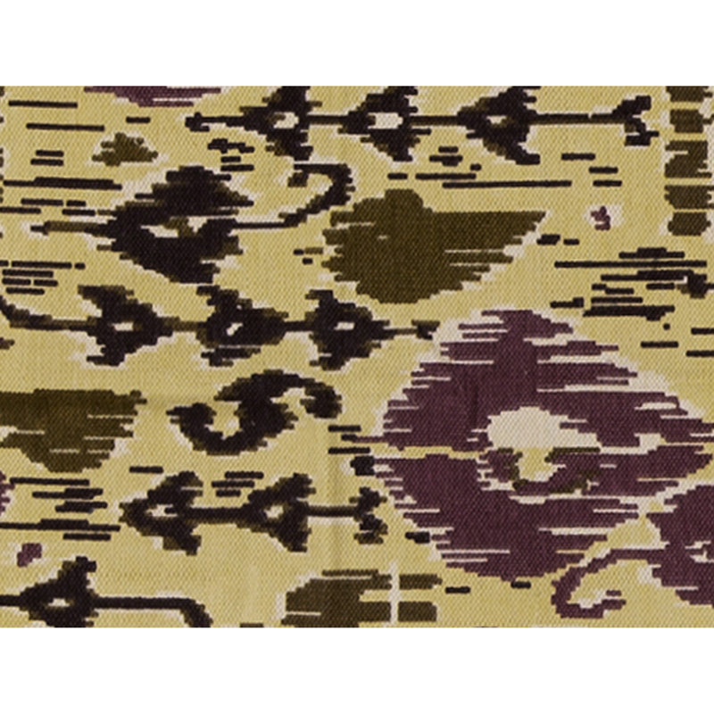 Flatweave Wool Ikat Area Rug in Ivory And Multi