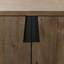 Lyra 78" Reclaimed Pine Wood Buffet Sideboard In Smoke Brown