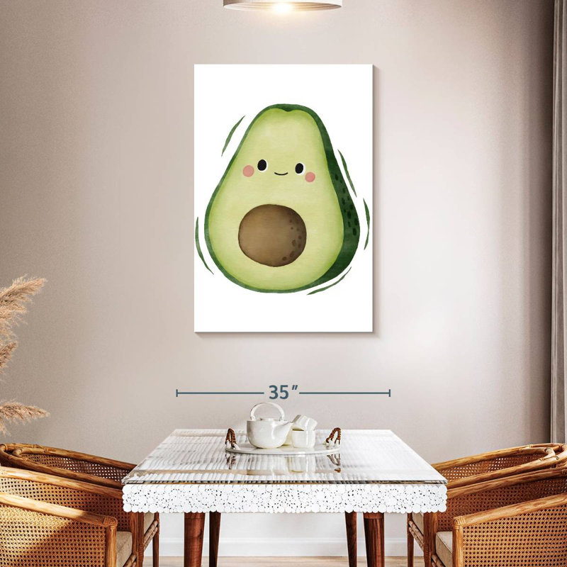 Yarlin Cute Avocado, 45" H x 30" W