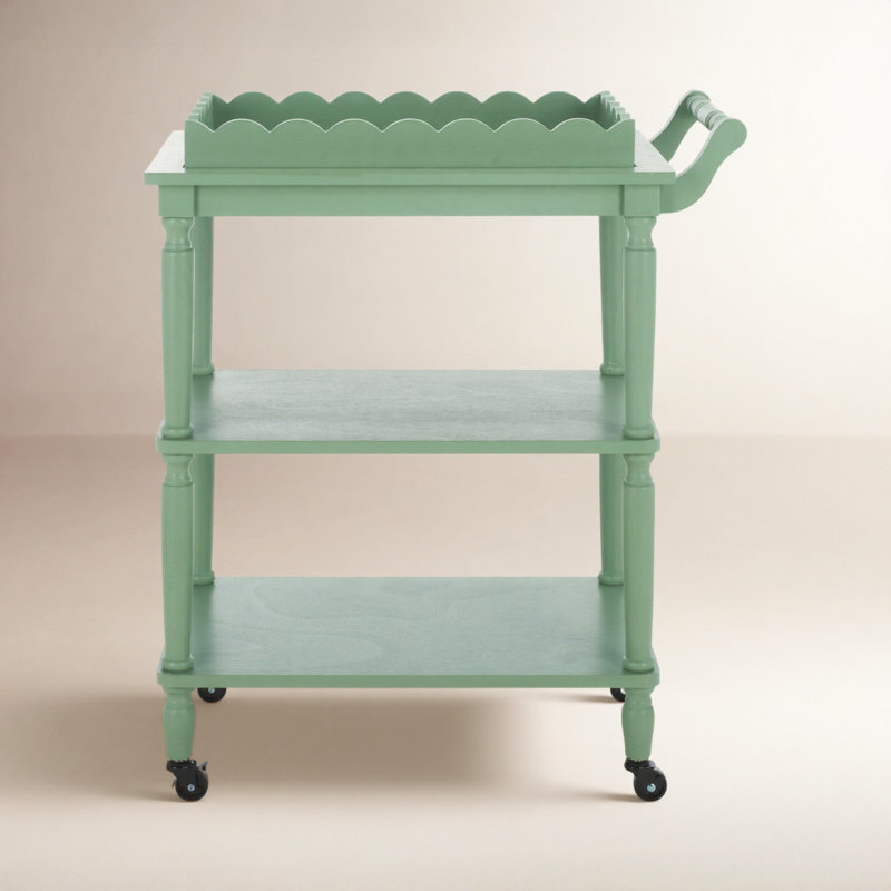 Reinhart Aydah Emmeline Outdoor Side Table Natural, Sage Green