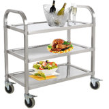 Chariot utilitaire robuste en acier inoxydable