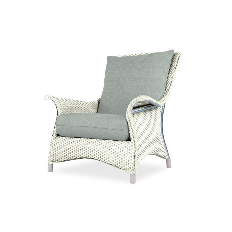 Mandalay Outdoor Lounge Chair, Ivory, Beach Natural