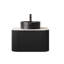 Meuble-lavabo de salle de bain, armoire de rangement rayée à bords arrondis flottants avec tiroir, lavabo rond en céramique et plateau en pierre frittée de Carrare, pré-assemblé-1476593502
