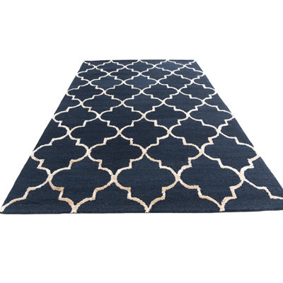Tapis bleu marine Oberlin