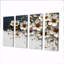 Ensemble de salon art mural blanc et bleu Meadow Charm II - Cornflowers-829603771