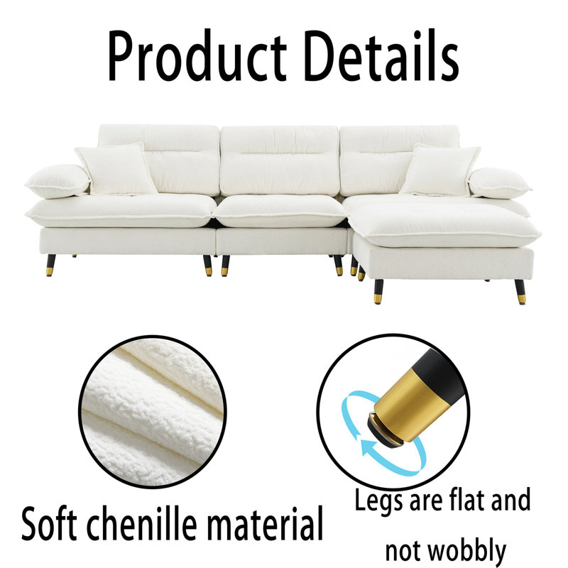 L Shaped Convertible Sectional Sofa