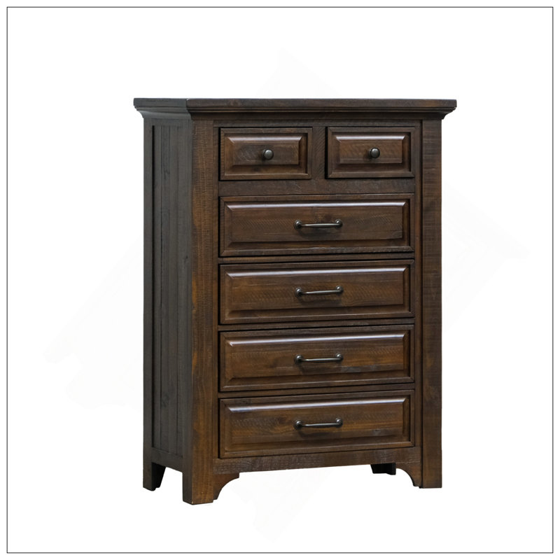 Commode brune à 6 tiroirs