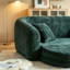Canapé inclinable à compression courbée convertible, canapé-lit 2 en 1 escamotable, avec base escamotable et siège profond, comprend deux coussins, fauteuil inclinable en chenille deux places-1008685965