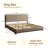 Bensu Boucle Upholstered Platform Bed-1490142926-1503004645