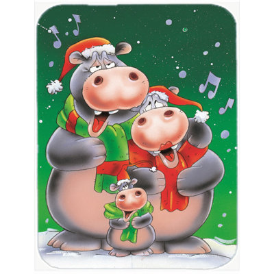 Planche à découper en verre caroling caroline de la famille hippopotame
