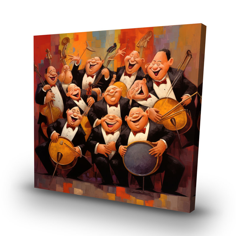 Musical joy - 32"x32" art on canvas