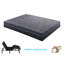 Matelas King Size, 35,5 cm (14 pouces), en mousse mémoire et gel, gris foncé, fermeté moyenne, à ressorts ensachés, compatible avec les sommiers articulés.-291137457-291137458