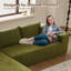 Canapé modulaire rembourré 3 pièces avec repose-pieds Cloud - aucun assemblage requis-973101755