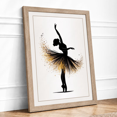 Dancer in Motion Modern - Framed Print