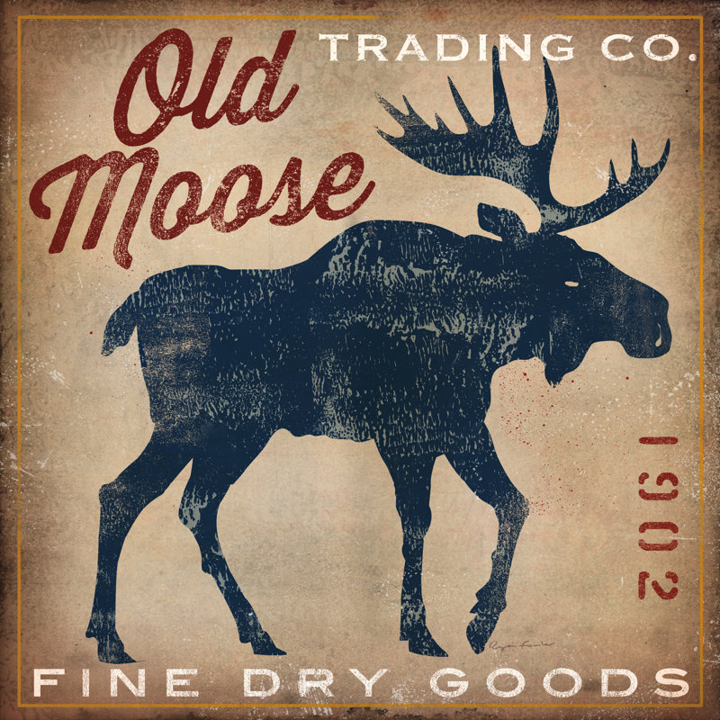 Old Moose Trading Co Tan - Dry Goods by Ryan Fowler - Wrapped Canvas Print, 122cm H x 122cm W x 3.8cm D