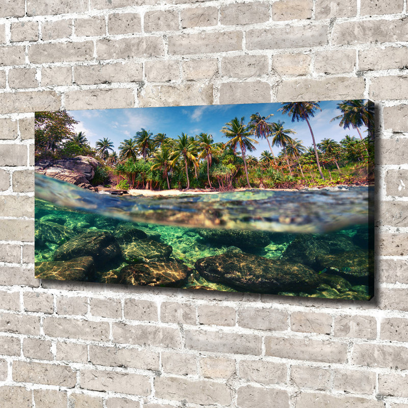 Tropical Beach - Wrapped Canvas Print