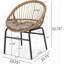 Chaise d'extérieur en osier Papasan