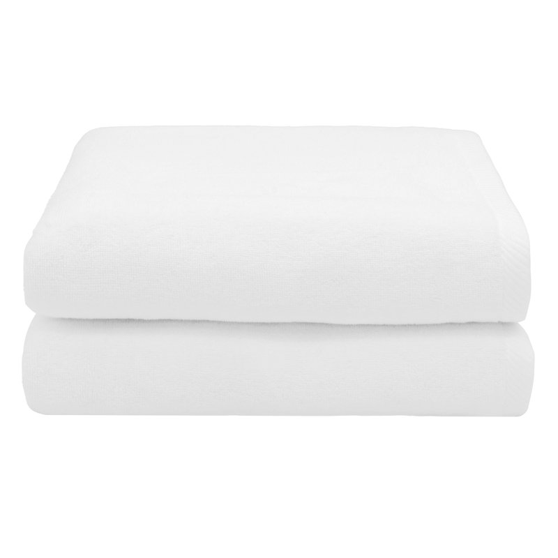 Midweight Bath Towel, White