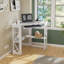 Lambrecht Corner Computer Desk with Smooth Keyboard and Storage Shelves, Farmhouse Triangle Computer Desk for Home Office, Living Room, Bedroom and Small Spaces-1167931949