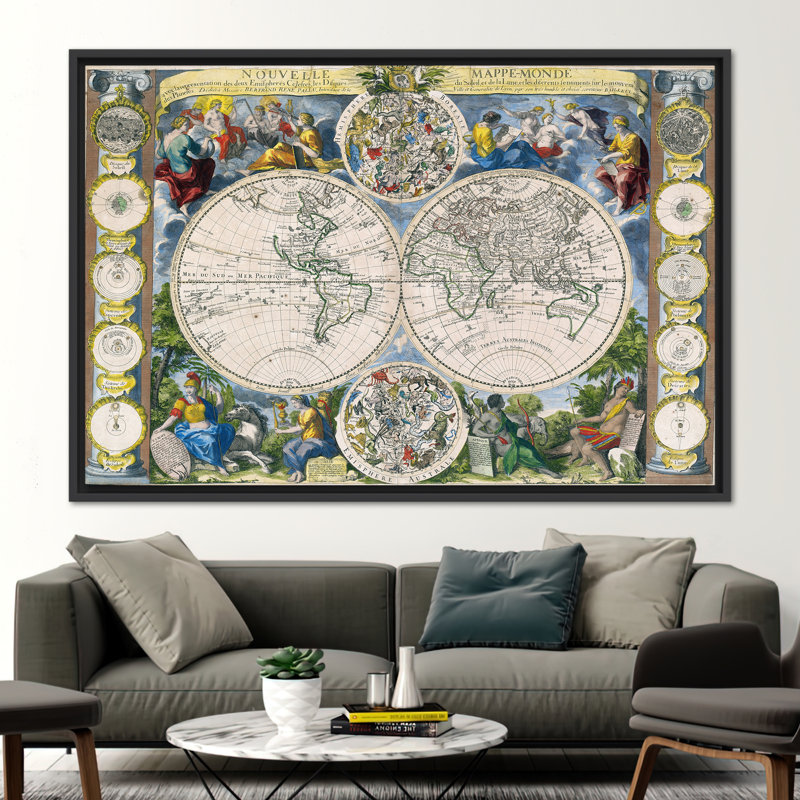Print on Canvas, Framed Print without Mat, 20 cm H x 30 cm W, Black