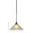 Mini-luminaire suspendu suspendu avec tige en verre ambré 12 po-32465573