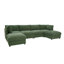 Canapé modulaire de coin avec repose-pieds Annai-1178610131