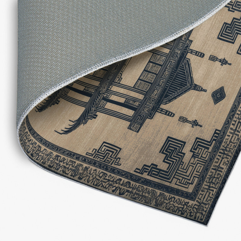 Tapis intérieur et extérieur ArtDeco, Rectangulaire 8 pi x 10 pi