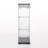 2 Door Glass Display Cabinet, Floor Standing Curio Bookshelf-100527885-111469077