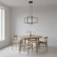 Lustre carré/rectangulaire à 3 lumières DEL Vollmer avec variateur à distance-552671458-763938783