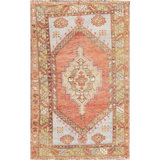 One-of-a-Kind Hand-Knotted 1960s Oushak Rug - 3'6" x 5'8"
