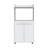 Kitchen Cart Totti, Double Door Cabinet, One Open Shelf, Two Interior Shelves