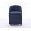 Ensemble de deux chaises de salle à manger en tissu chenille avec roues universelles pour un mouvement sans effort et des sièges confortables dans tout espace intérieur-2144405222
