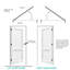 Porte intérieure moulée à 2 panneaux avec cadre creux, apprêtée, 2 panneaux blanc - installation requise-121377015-124056912