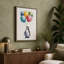 Penguin and Balloons Whimsical - Wrapped Canvas-1062650201-1062650177