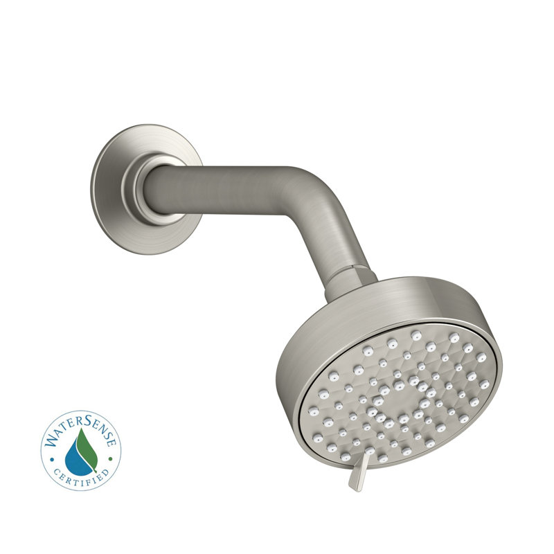 Tête de douche 2,0 GPM à fonctions multiples Awaken G90, Nickel brossé éclatant