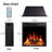 Electric Fireplace Insert, Freestanding/recessed Heater With 7 Flame Brightness, 2 Heat Modes, Remote Control, Quiet Operation, Safe For Kids & Pets, For Living Room, Bedroom