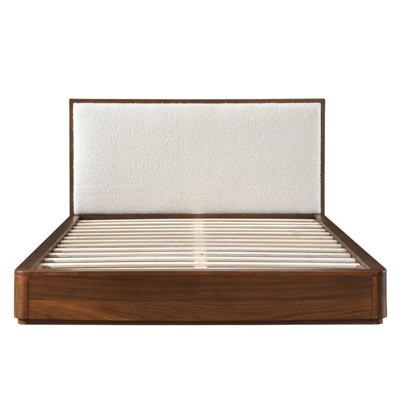 Structure de lit tapissier Sadeigh Boucle, Grand lit