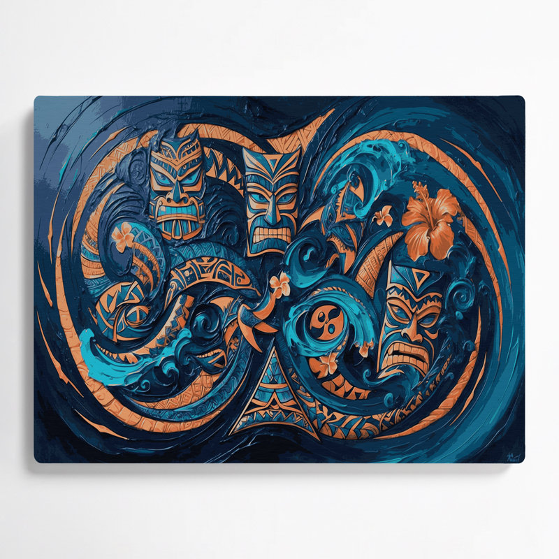 Art mural gris hawaïen, H 11 po x l 14 po