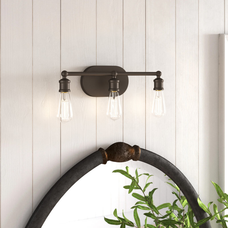 Laurie 3 Light Dimmable Vanity Light, Oil Rubbed Bronze
