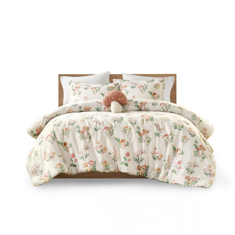 Mushroom Garden Comforter Set Twin/Twin XL
