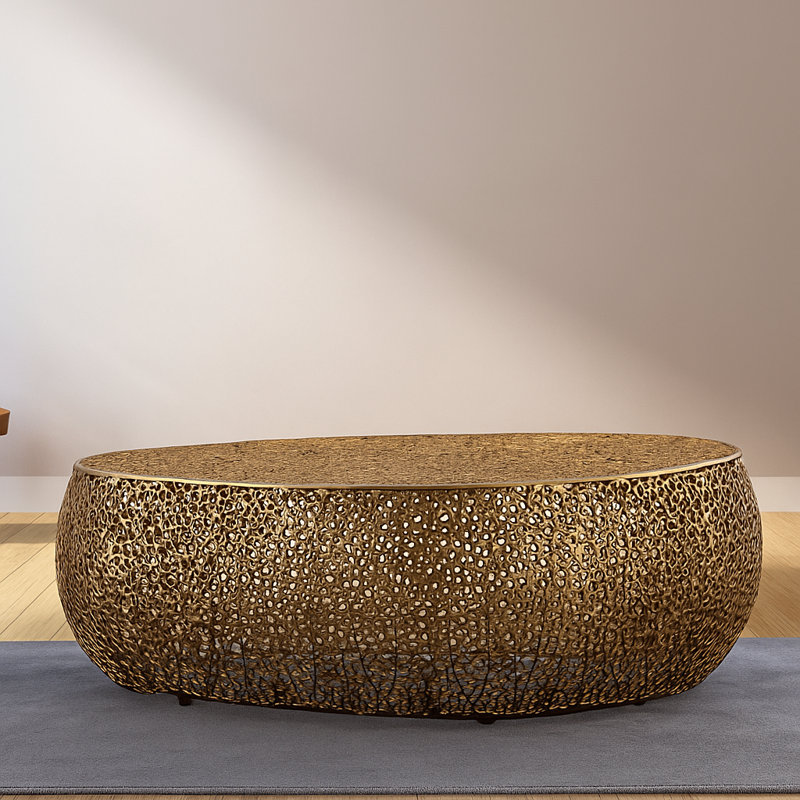 Cindie Coffee Table, Gold